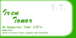 iren tomor business card